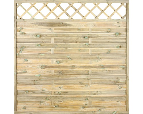 Dřevěný plot Molina 180 x 180 cm přírodní impregnovaný