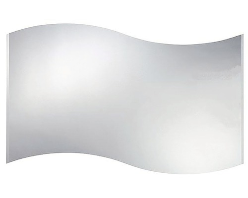 Nástěnné zrcadlo s vlnitým tvarem do koupelny