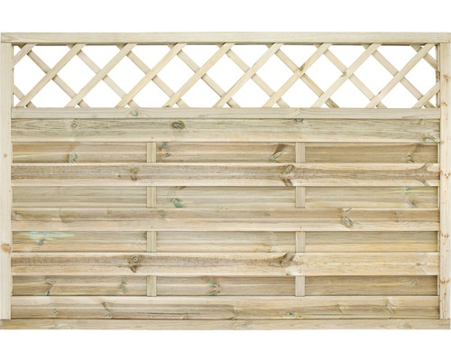 Dřevěný plot Molina 180 x 120 cm přírodní impregnovaný