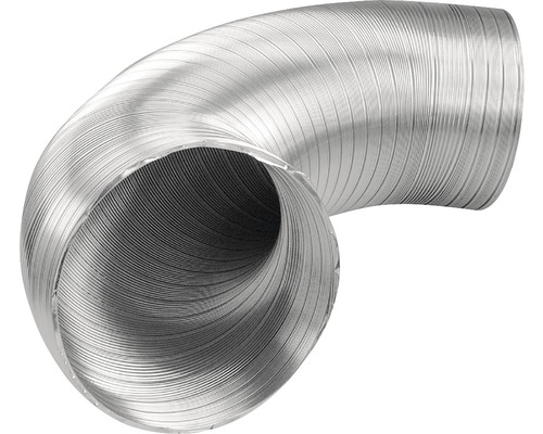 Ohebná hliníková hadice pro odvod vzduchu s ohybem