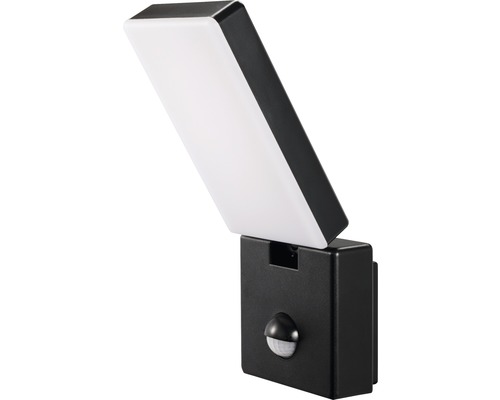 LED venkovní nástěnné svítidlo Top Light Faro C PIR IP65 15 W 1100 lm 4000 K černé se senzorem pohybu Nástěnné svítidlo s pohybovým senzorem