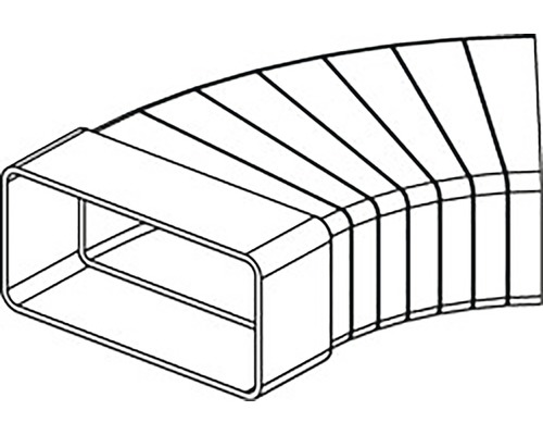 Obdélníkové spiro potrubní koleno