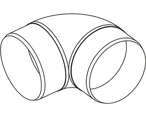 Trubkové koleno pro spojování trubek v 90stupňovém úhlu
