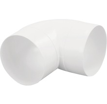 Koleno HACO CKO kulaté 90° 100 mm plastové bílé-thumb-0