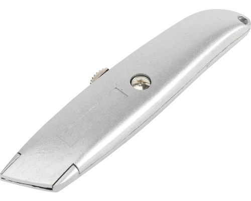 Řezač s kovovou rukojetí a posuvníkem čepele