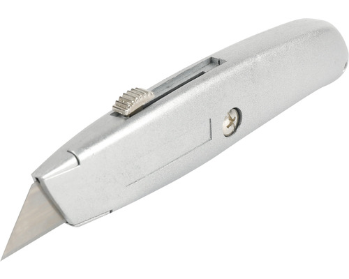 Řezač s kovovou rukojetí a výsuvnou čepelí