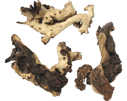 Tři kusy kořenového dřeva pro akvária