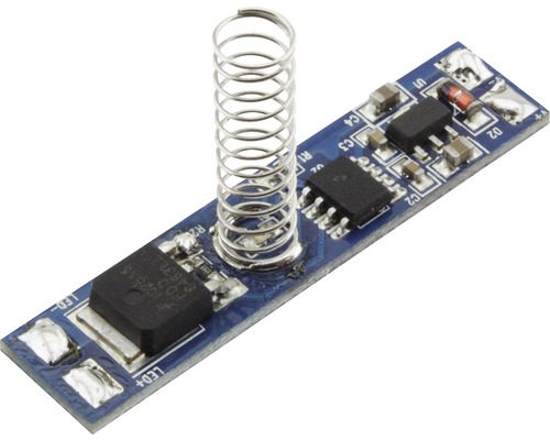 Elektronický obvod s pružinovým kontaktem