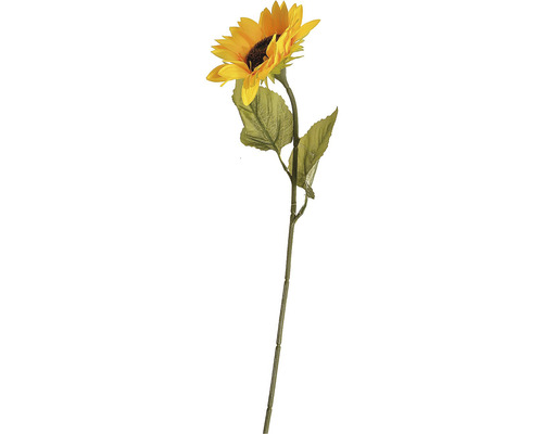 Umělá květina slunečnice 68 cm žlutá