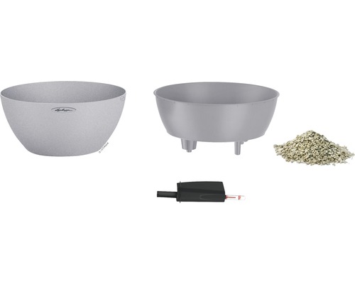 Sada truhlíků na květiny s vložkou na rostliny, ukazatelem hladiny vody a substrátem