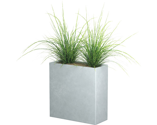 Obdélníkový květináč s rostlinami