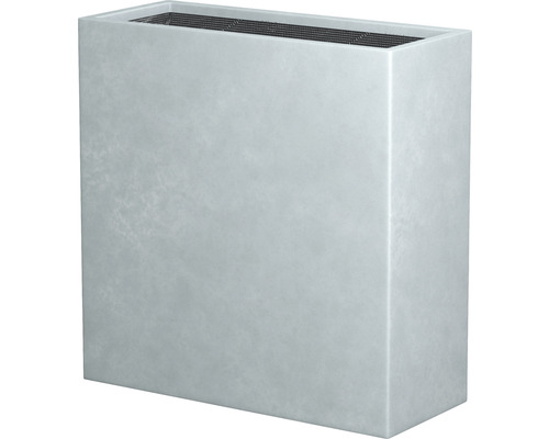 Truhlík umělý kámen Emilia 58 x 23 x 50 cm oddělovač prostoru světle šedý