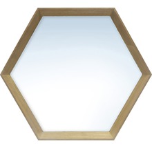 Zrcadlo Hexagon dub 34 x 30,3 cm-thumb-0