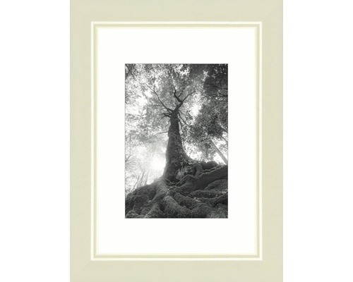 Fotorámeček dřevěný, Modern, krémově bílý 9x13 cm