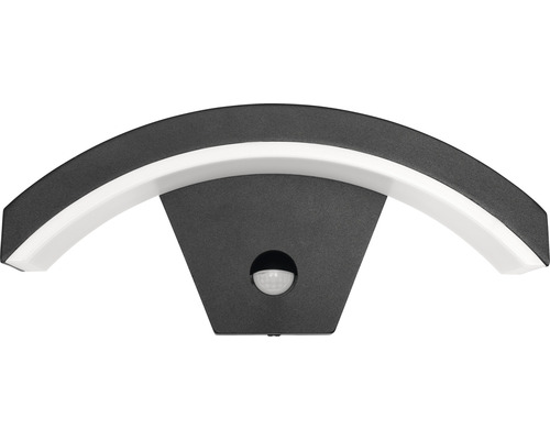 LED venkovní nástěnné svítidlo IP44 8 W 550 lm 4000 K antracit s senzorem pohybu Venkovní svítidlo s pohybovým senzorem