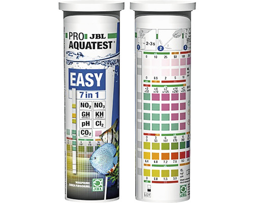 JBL Pro Aquatest Easy 7 v 1 testovací proužky pro analýzu vody