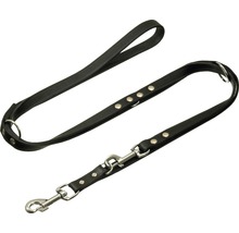 Vodítko pro psy Karlie Rondo kožené 18 mm 240 cm černé