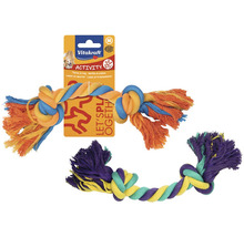 Hračka pro psy Vitakraft uzel bavlna 125 g 26 cm, mix barev