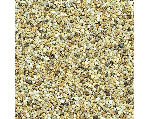 Dekorativní materiál Kámen Den Braven 2 - 4 mm balení 25 kg béžová Detailní záběr okrasného štěrku