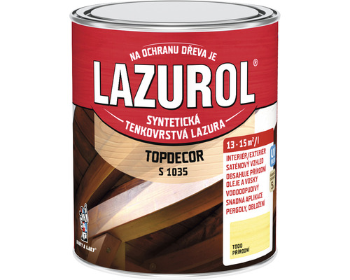 Lazura na dřevo Lazurol Topdecor S1035 T00 přírodní 0,75 l