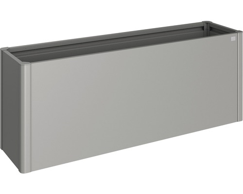 Vyvýšený záhon Biohort 2x0,5 plechový 201 x 53 x 77 cm šedý křemen metalický Obdélníkový květináč z kovu