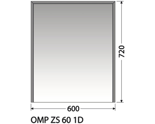 Zrcadlová skříňka Intedoor OMP ZS 60