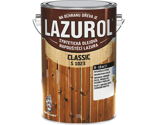 Lazura na dřevo Lazurol Classic S1023 025 sipo 4 l Lazura na ochranu dřeva v plechovce
