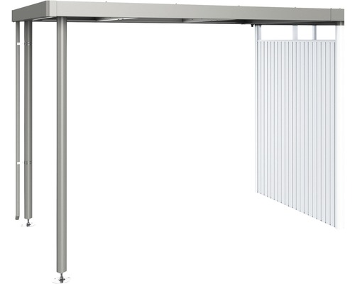 Přístřešek pro zahradní domek Biohort HighLine H2 282 x 195 cm šedý křemen metalický