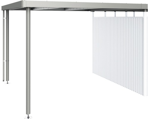 Přístřešek pro zahradní domek Biohort HighLine H5 282 x 315 cm šedý křemen metalický