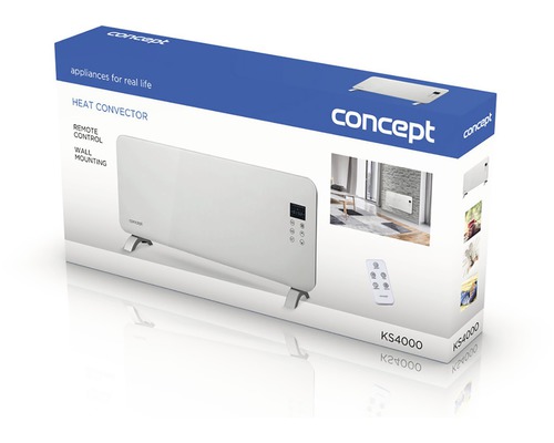 Balení topného konvektoru Concept KS4000 s dálkovým ovládáním