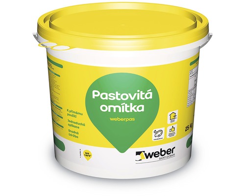 Omítka WEBER.PAS akrylát zrnitá 1,5 mm 25 kg OR2C oranžová MIX