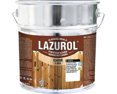 Lazura na dřevo Lazurol Classic S1023 060 pinie 9 l Lazulol lazura na dřevo v kovovém kbelíku pro ochranu dřeva