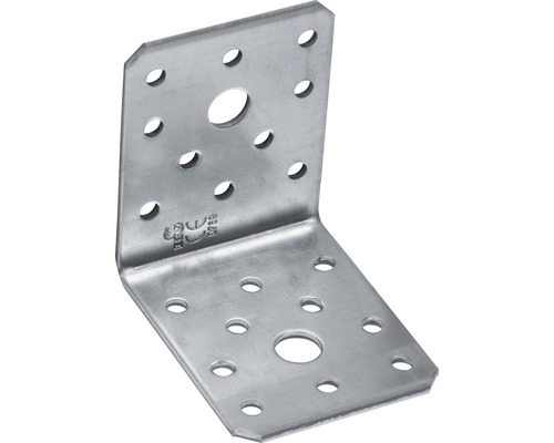 Rohový spojovací prvek z kovu s otvory