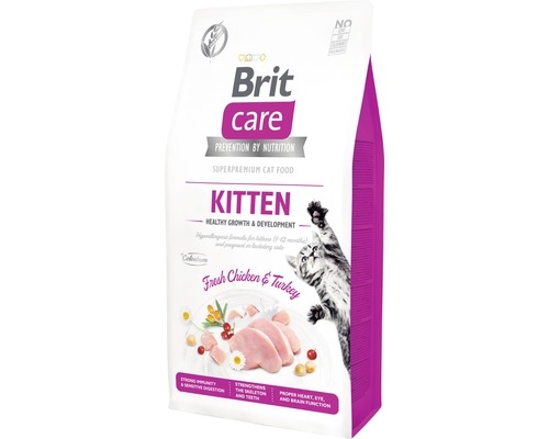Granule pro kočky Brit Care Cat Grain-Free Kitten Healthy Growth & Development 7 kg
