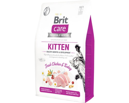 Granule pro kočky Brit Care Cat Grain-Free Kitten Healthy Growth & Development 2 kg