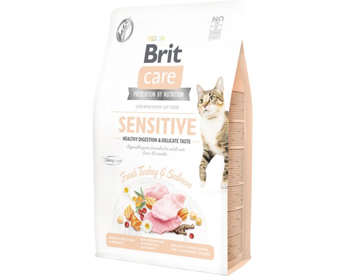Granule pro kočky Brit Care Cat Grain-Free SENSITIVE HEALTHY DIGESTION AND DELICATE TASTE 2 kg