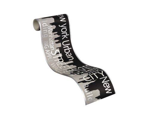 Role tapety s panoramatem New Yorku a názvy měst