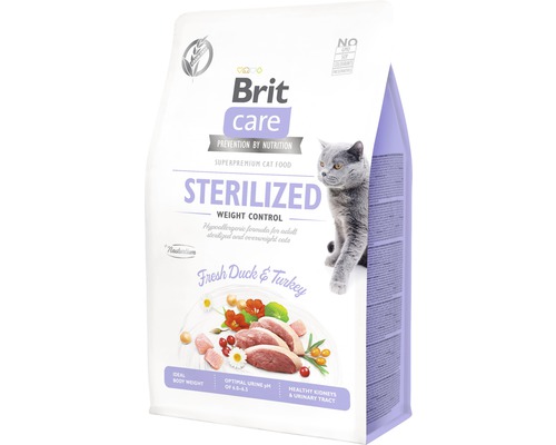 Granule pro kočky Brit Care Cat Grain-Free STERILIZED AND WEIGHT CONTROL 0,4 kg