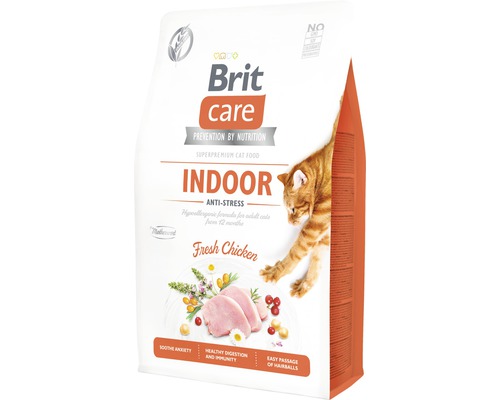 Granule pro kočky Brit Care Cat Grain-Free INDOOR ANTI-STRESS 2 kg