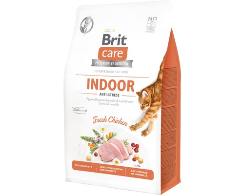 Granule pro kočky Brit Care Cat Grain-Free INDOOR ANTI-STRESS 0,4 kg