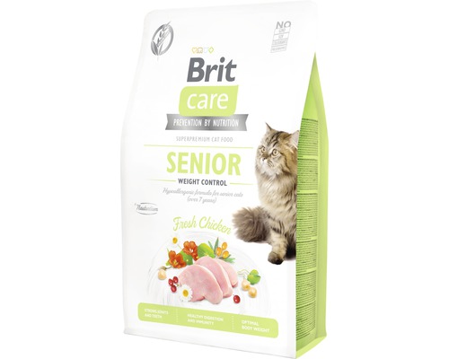 Granule pro kočky Brit Care Cat Grain-Free SENIOR AND WEIGHT CONTROL 2 kg