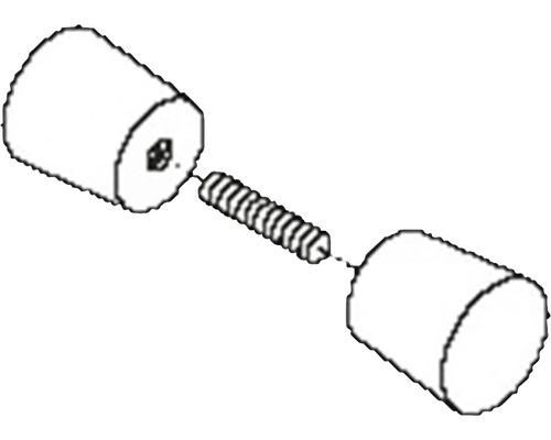 Nákres dveřní zarážky s pružinou