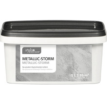 Barva na stěnu StyleColor Metallic Storm stříbrná 1 l