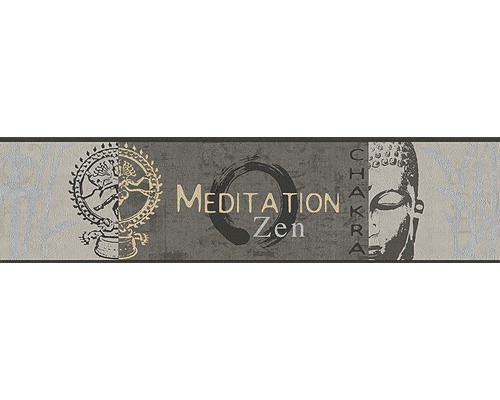 Bordura na zeď Only Borders 10, motiv geometrický Grafika s meditací a zenem