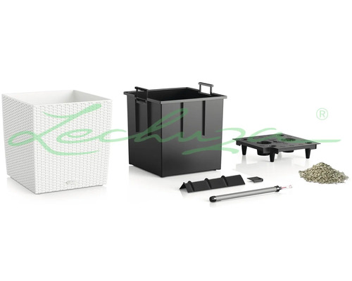 Květináč se zavlažovacím systémem a příslušenstvím