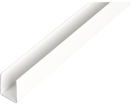 U profil, plast bílý, 10x12x10x1mm, 2,6m U profil, plast bílý, 10x12x10x1mm, 2,6m