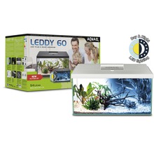 Aquael Leddy 60 akvarijní set s denním a nočním LED osvětlením, 54 litrů