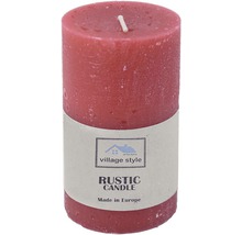 Svíčka RUSTIC Ø 6 x 10 cm červená-thumb-0