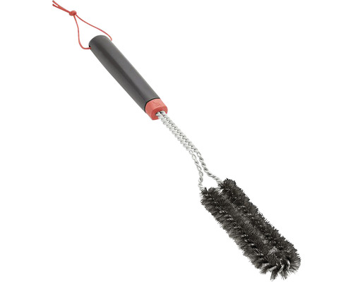 Kartáč na gril s rukojetí a dvojitou hlavou kartáče