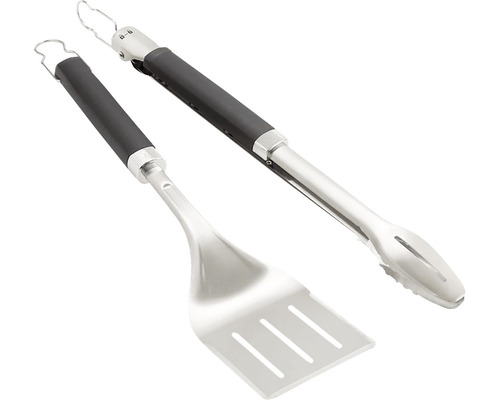 Sada grilovacího náčiní s grilovacími kleštěmi a obracečkou